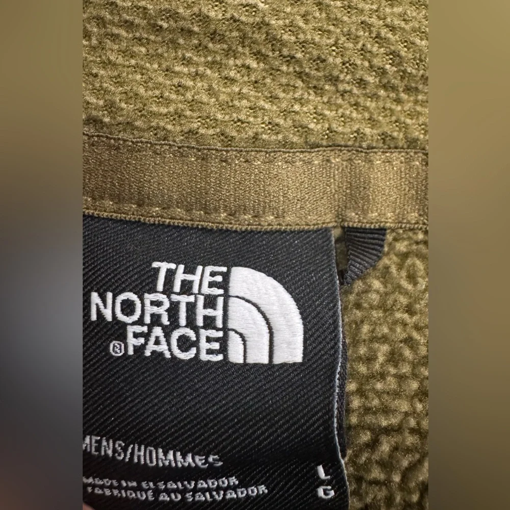 North Face Pullover Mens Long Sleeve 1/4 Zip Casual Lightweight Green Size Large